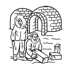 Malvorlage: Iglu (Gebäude und Architektur) #179799 - Kostenlose Malvorlagen zum Ausdrucken