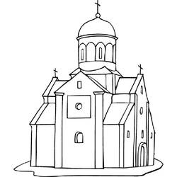Malvorlage: Kirche (Gebäude und Architektur) #64167 - Kostenlose Malvorlagen zum Ausdrucken