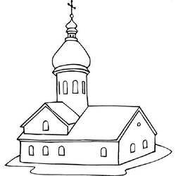 Malvorlage: Kirche (Gebäude und Architektur) #64185 - Kostenlose Malvorlagen zum Ausdrucken