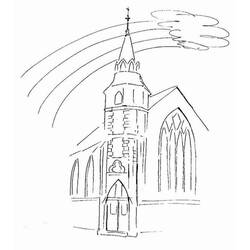Malvorlage: Kirche (Gebäude und Architektur) #64192 - Kostenlose Malvorlagen zum Ausdrucken