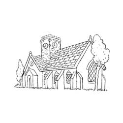 Malvorlage: Kirche (Gebäude und Architektur) #64230 - Kostenlose Malvorlagen zum Ausdrucken