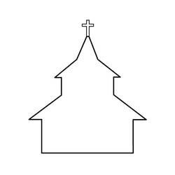 Malvorlage: Kirche (Gebäude und Architektur) #64241 - Kostenlose Malvorlagen zum Ausdrucken
