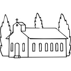 Malvorlage: Kirche (Gebäude und Architektur) #64259 - Kostenlose Malvorlagen zum Ausdrucken