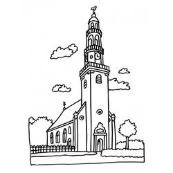 Malvorlage: Kirche (Gebäude und Architektur) #64389 - Kostenlose Malvorlagen zum Ausdrucken