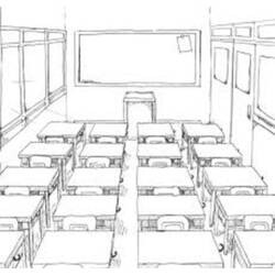 Malvorlage: Klassenzimmer (Gebäude und Architektur) #68013 - Kostenlose Malvorlagen zum Ausdrucken