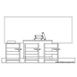Malvorlage: Klassenzimmer (Gebäude und Architektur) #68034 - Kostenlose Malvorlagen zum Ausdrucken