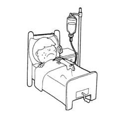 Zeichnungen zum Ausmalen: Krankenhaus - Kostenlose Malvorlagen zum Ausdrucken