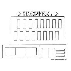 Malvorlage: Krankenhaus (Gebäude und Architektur) #61976 - Kostenlose Malvorlagen zum Ausdrucken