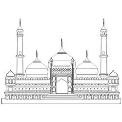 Malvorlage: Moschee (Gebäude und Architektur) #64512 - Kostenlose Malvorlagen zum Ausdrucken
