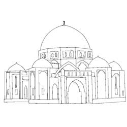 Malvorlage: Moschee (Gebäude und Architektur) #64514 - Kostenlose Malvorlagen zum Ausdrucken