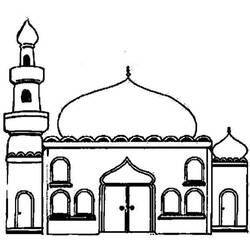 Malvorlage: Moschee (Gebäude und Architektur) #64516 - Kostenlose Malvorlagen zum Ausdrucken
