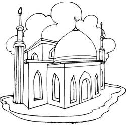 Malvorlage: Moschee (Gebäude und Architektur) #64526 - Kostenlose Malvorlagen zum Ausdrucken