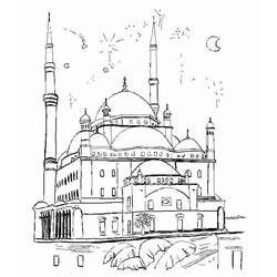 Malvorlage: Moschee (Gebäude und Architektur) #64531 - Kostenlose Malvorlagen zum Ausdrucken