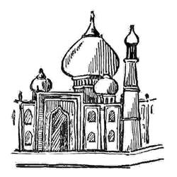 Malvorlage: Moschee (Gebäude und Architektur) #64535 - Kostenlose Malvorlagen zum Ausdrucken