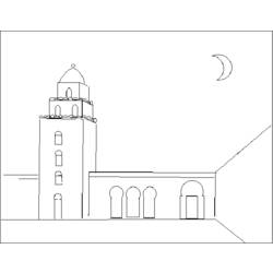 Malvorlage: Moschee (Gebäude und Architektur) #64569 - Kostenlose Malvorlagen zum Ausdrucken