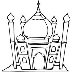 Malvorlage: Moschee (Gebäude und Architektur) #64577 - Kostenlose Malvorlagen zum Ausdrucken