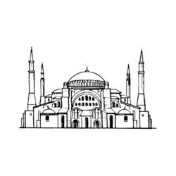 Malvorlage: Moschee (Gebäude und Architektur) #64582 - Kostenlose Malvorlagen zum Ausdrucken