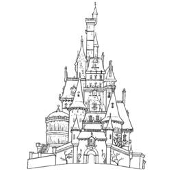 Malvorlage: Schloss (Gebäude und Architektur) #62032 - Kostenlose Malvorlagen zum Ausdrucken
