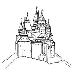 Malvorlage: Schloss (Gebäude und Architektur) #62037 - Kostenlose Malvorlagen zum Ausdrucken