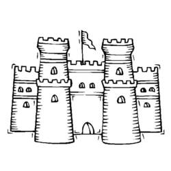Malvorlage: Schloss (Gebäude und Architektur) #62040 - Kostenlose Malvorlagen zum Ausdrucken