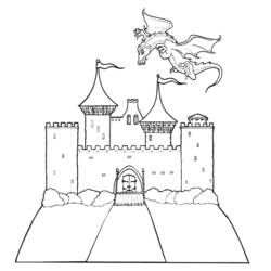 Malvorlage: Schloss (Gebäude und Architektur) #62047 - Kostenlose Malvorlagen zum Ausdrucken