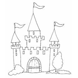 Malvorlage: Schloss (Gebäude und Architektur) #62048 - Kostenlose Malvorlagen zum Ausdrucken