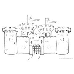 Malvorlage: Schloss (Gebäude und Architektur) #62080 - Kostenlose Malvorlagen zum Ausdrucken