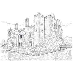 Malvorlage: Schloss (Gebäude und Architektur) #62093 - Kostenlose Malvorlagen zum Ausdrucken