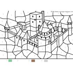 Malvorlage: Schloss (Gebäude und Architektur) #62098 - Kostenlose Malvorlagen zum Ausdrucken