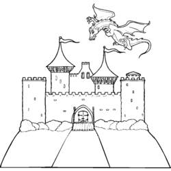 Malvorlage: Schloss (Gebäude und Architektur) #62106 - Kostenlose Malvorlagen zum Ausdrucken