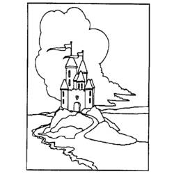 Malvorlage: Schloss (Gebäude und Architektur) #62107 - Kostenlose Malvorlagen zum Ausdrucken
