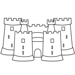 Malvorlage: Schloss (Gebäude und Architektur) #62131 - Kostenlose Malvorlagen zum Ausdrucken
