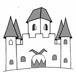 Malvorlage: Schloss (Gebäude und Architektur) #62138 - Kostenlose Malvorlagen zum Ausdrucken