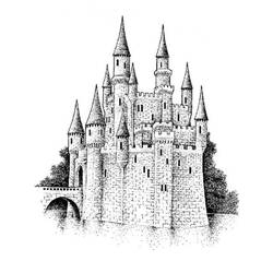 Malvorlage: Schloss (Gebäude und Architektur) #62163 - Kostenlose Malvorlagen zum Ausdrucken
