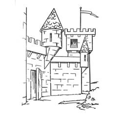 Malvorlage: Schloss (Gebäude und Architektur) #62180 - Kostenlose Malvorlagen zum Ausdrucken