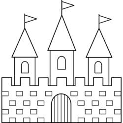 Malvorlage: Schloss (Gebäude und Architektur) #62213 - Kostenlose Malvorlagen zum Ausdrucken