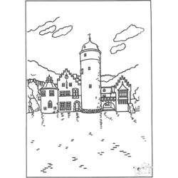Malvorlage: Schloss (Gebäude und Architektur) #62215 - Kostenlose Malvorlagen zum Ausdrucken