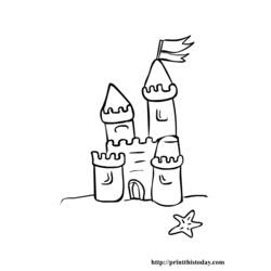 Malvorlage: Schloss (Gebäude und Architektur) #62234 - Kostenlose Malvorlagen zum Ausdrucken