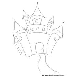 Malvorlage: Schloss (Gebäude und Architektur) #62250 - Kostenlose Malvorlagen zum Ausdrucken