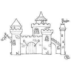 Malvorlage: Schloss (Gebäude und Architektur) #62315 - Kostenlose Malvorlagen zum Ausdrucken