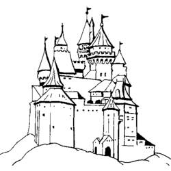 Malvorlage: Schloss (Gebäude und Architektur) #62324 - Kostenlose Malvorlagen zum Ausdrucken