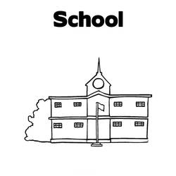 Malvorlage: Schule (Gebäude und Architektur) #63989 - Kostenlose Malvorlagen zum Ausdrucken