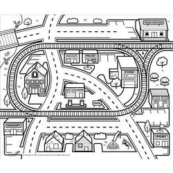 Zeichnungen zum Ausmalen: Stadt - Kostenlose Malvorlagen zum Ausdrucken