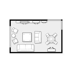 Malvorlage: Wohnzimmer (Gebäude und Architektur) #66431 - Kostenlose Malvorlagen zum Ausdrucken