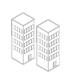 Malvorlage: Wolkenkratzer (Gebäude und Architektur) #65544 - Kostenlose Malvorlagen zum Ausdrucken