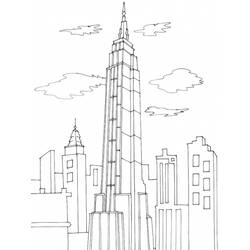 Malvorlage: Wolkenkratzer (Gebäude und Architektur) #65549 - Kostenlose Malvorlagen zum Ausdrucken