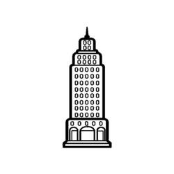 Malvorlage: Wolkenkratzer (Gebäude und Architektur) #65555 - Kostenlose Malvorlagen zum Ausdrucken