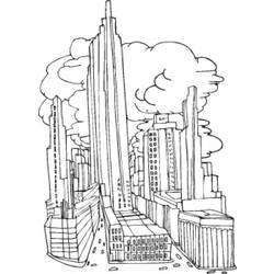 Malvorlage: Wolkenkratzer (Gebäude und Architektur) #65797 - Kostenlose Malvorlagen zum Ausdrucken