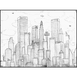 Malvorlage: Wolkenkratzer (Gebäude und Architektur) #65959 - Kostenlose Malvorlagen zum Ausdrucken