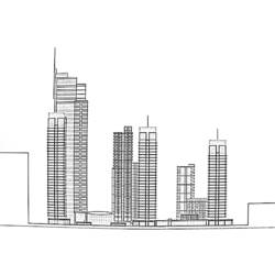 Malvorlage: Wolkenkratzer (Gebäude und Architektur) #65978 - Kostenlose Malvorlagen zum Ausdrucken